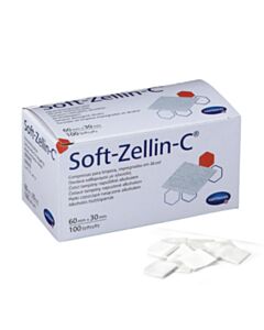 Soft-Zellin tampoane impregnate cu alcool izopropilic Hartmann