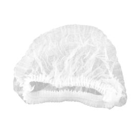 Boneta medicala elastic si clip Alba