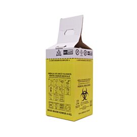 Cutie deseuri medicale cu sac galben 27 l