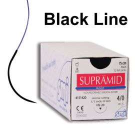 Fire de sutura Supramid ac negru