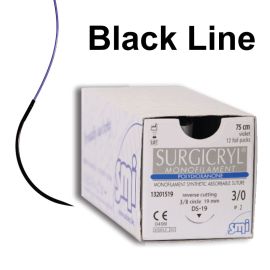 Fire de sutura Polidioxanona ac negru