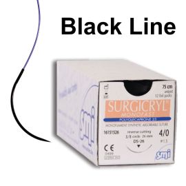 Fire de sutura Poliglecaprona 25 ac negru