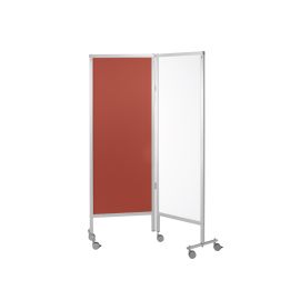 Paravan medical mobil colorat 2 elementi
