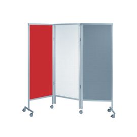 Paravan medical mobil colorat 3 elementi